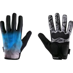 FORCE MTB CORE letné rukavice, modré veľkosť M