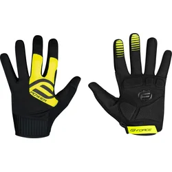 FORCE MTB POWER rukavice, černo-fluo vel.M