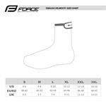 FORCE PU DRY MTB návleky na nohy, fluo veľkosť L