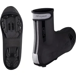 FORCE PU DRY MTB návleky na tretry, černé vel.L