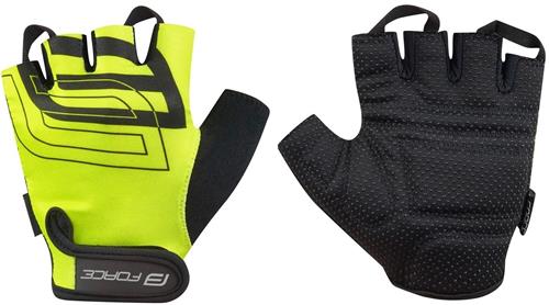 FORCE SPORT, letné rukavice fluo veľkosť S