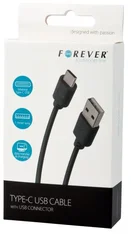 Forever DATMICROTFO-CBK DATOVÝ KABEL USB 3.1 C-TYPE TFO - ČERNÝ