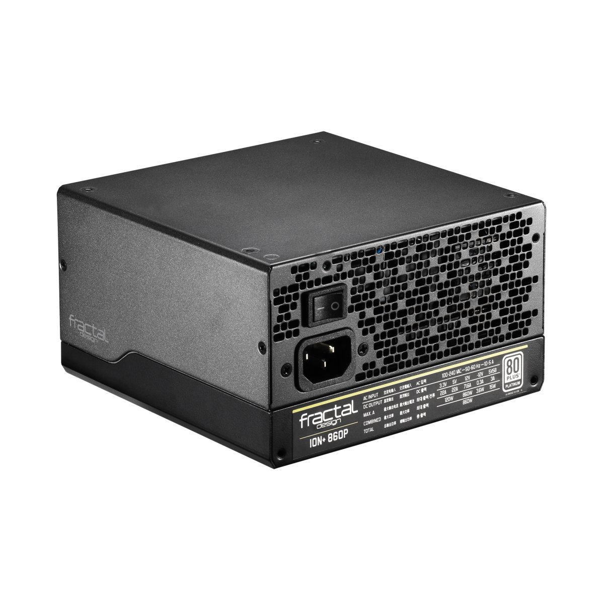 Блок питания 860w fractal design ion 2 platinum fd pia2p860 обзор