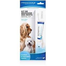 Francodex Dental Kit zubní pasta 70g + kartáček pro psy