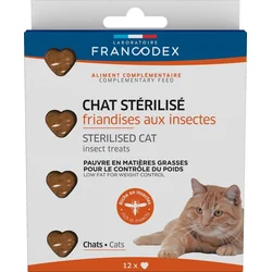 Francodex Protein-Insect korenie pre kastrované mačky 12ks