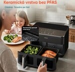 Fritéza Cosori Dual Basket s horúcim vzduchom, 8,5 l, keramická
