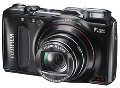 FUJIFILM kompakt FinePix F550EXR, 16MPix, 15x zoom, černá, FullHD video, HDMI, GPS