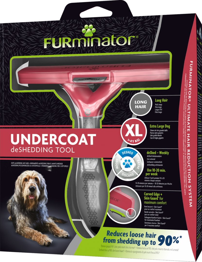 FURminator Rake XL na dlhú srsť pre psov