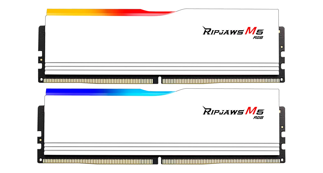 G.Skill Ripjaws M5 RGB DDR5 32GB 6400MHz, bílá