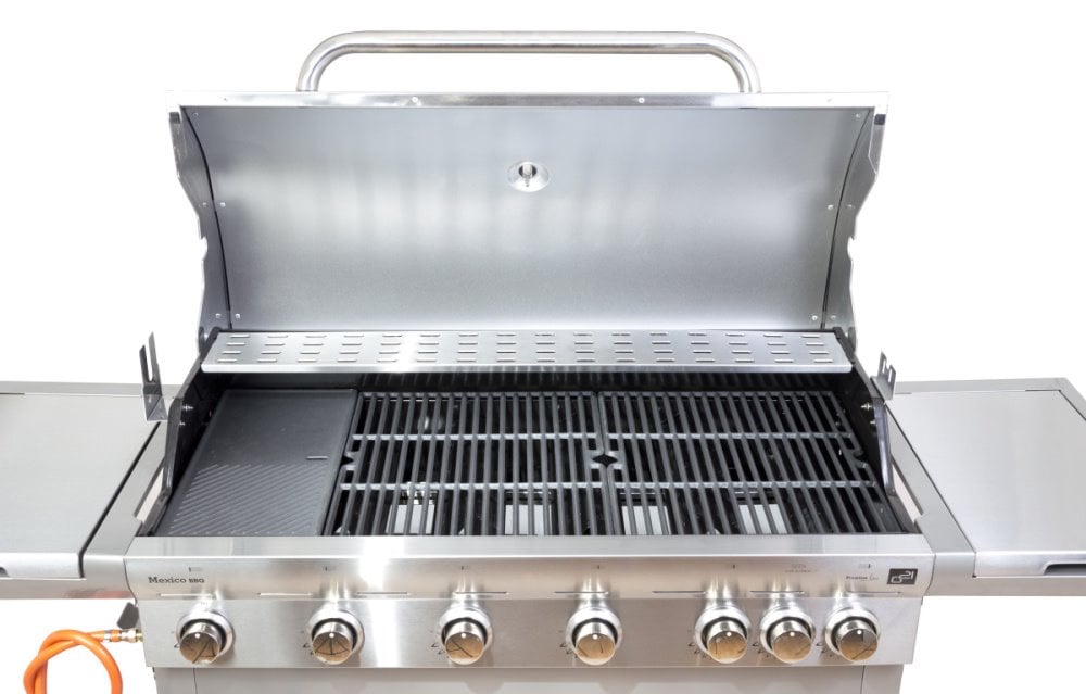 G21 BBQ Mexico Plynový gril, 7 horákov, celkový výkon 22,05 kW/hod.