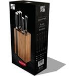 G21 Gourmet Rustic sada nožov 5 ks bambusový blok