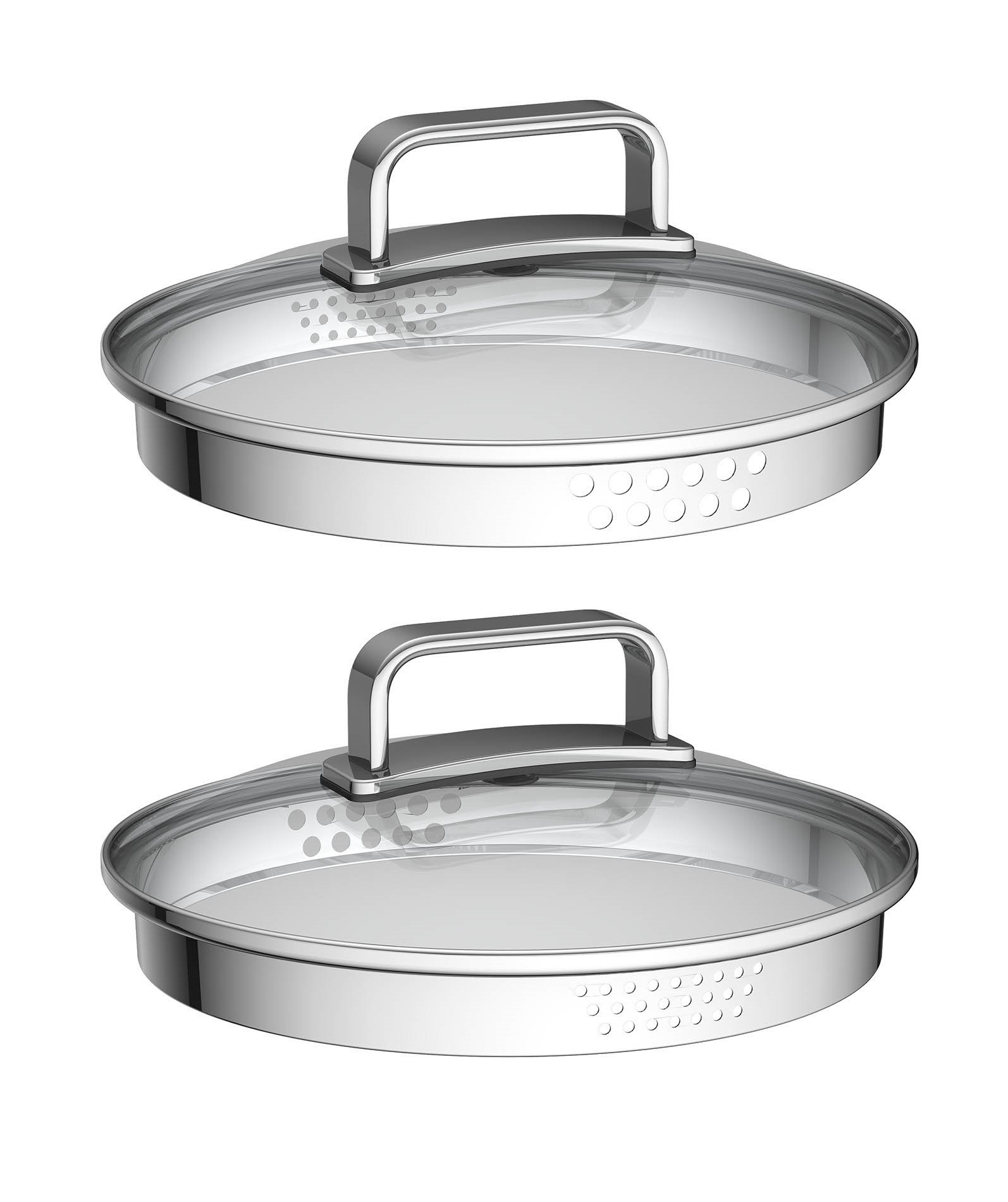 G21 Hrniec Gourmet Magic s cedníkom 28 cm s pokrievkou, nerez G21-002N