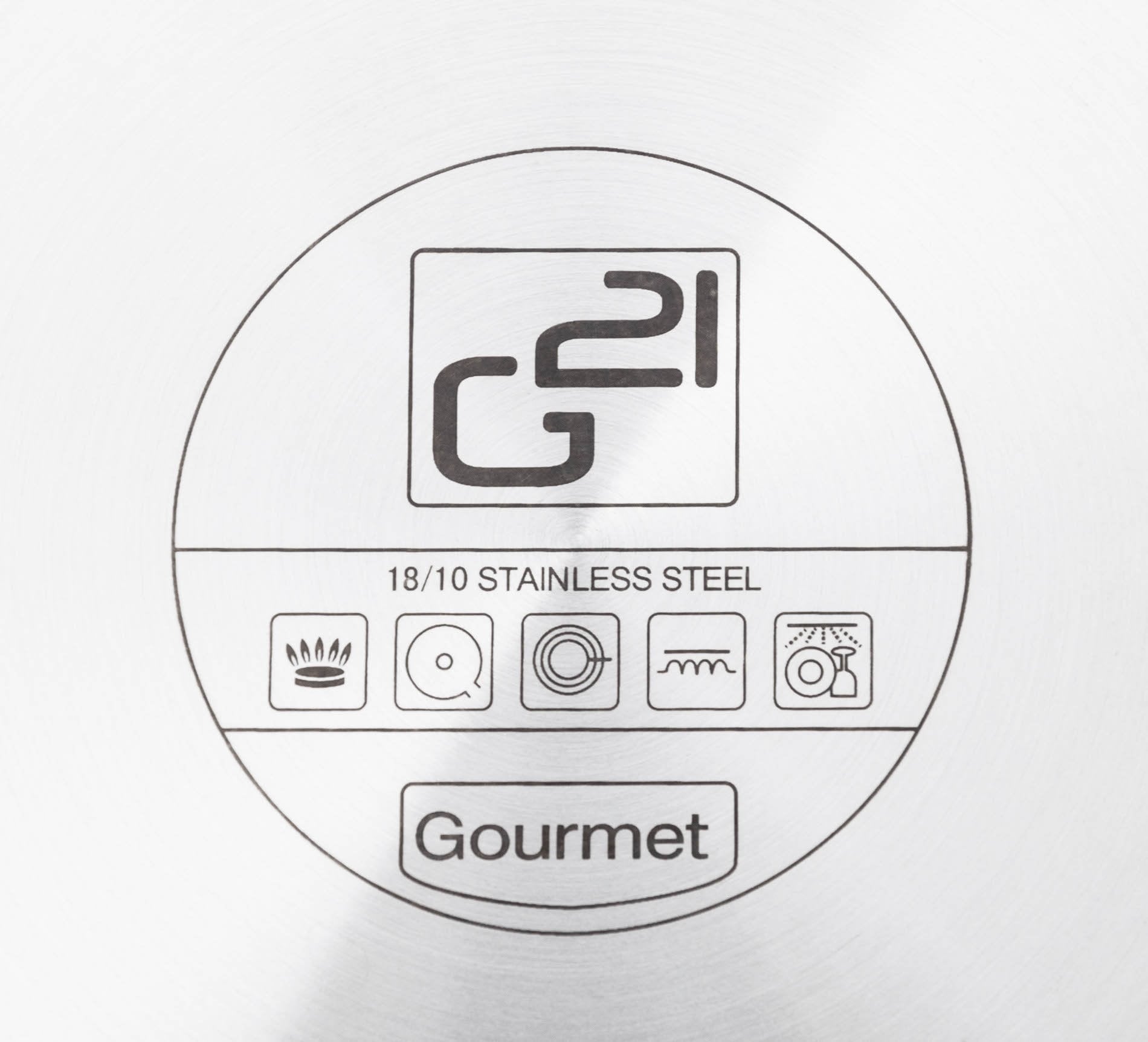 G21 Panvica Gourmet Miracle 28 cm s pokrievkou, nerez/greblón G21-006NG