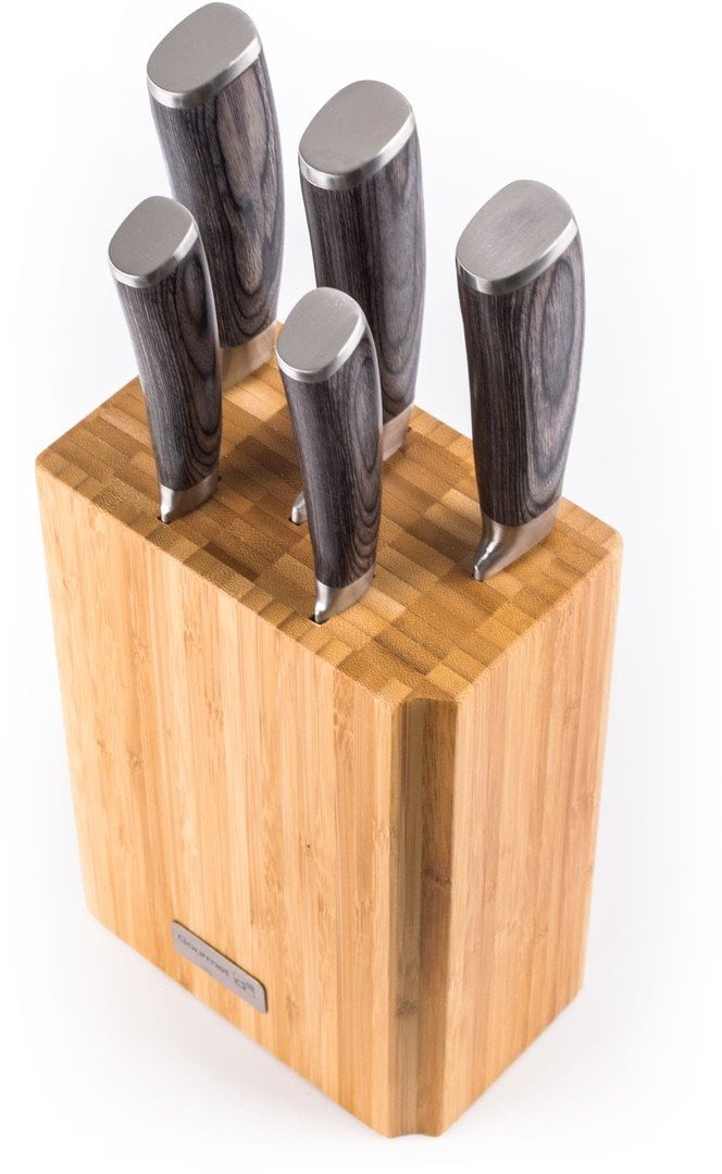 G21 Sada nožov Gourmet Stone 5 ks + bambusový blok
