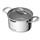G21 Súprava riadu Gourmet Miracle s cedníkom, 9 dielov, nerez/greblón G21-004NG