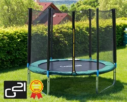 G21 Trampolína 250cm + ochranná síť, zelená