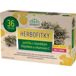 GALMED Herbofitky s islandským lišejníkem a Vitaminem C bez cukru, 36 ks 
