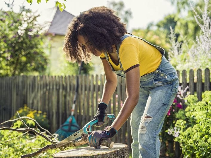 Gardena 11520-20 rukavice pro práci s nářadím a dřevem M