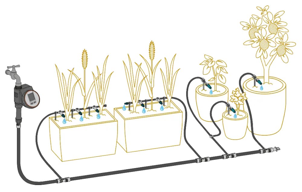Gardena 13400-20 MDS Terrace Starter Set 30 rastlín