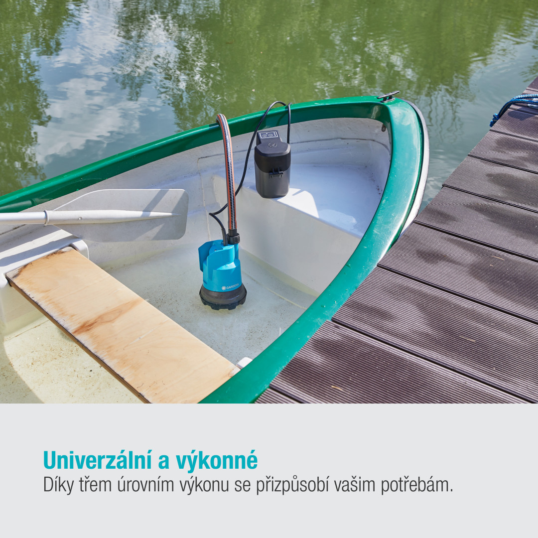 Gardena 14600-55 Ponorné čerpadlo pre čistú vodu 2000/2 18V P4A bez aku