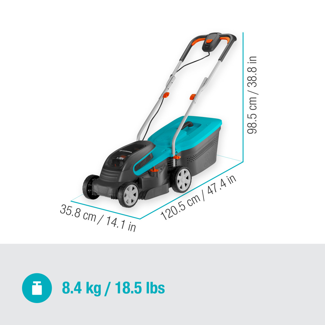 Gardena 14621-55 Kosačka PowerMax 32/36V P4A