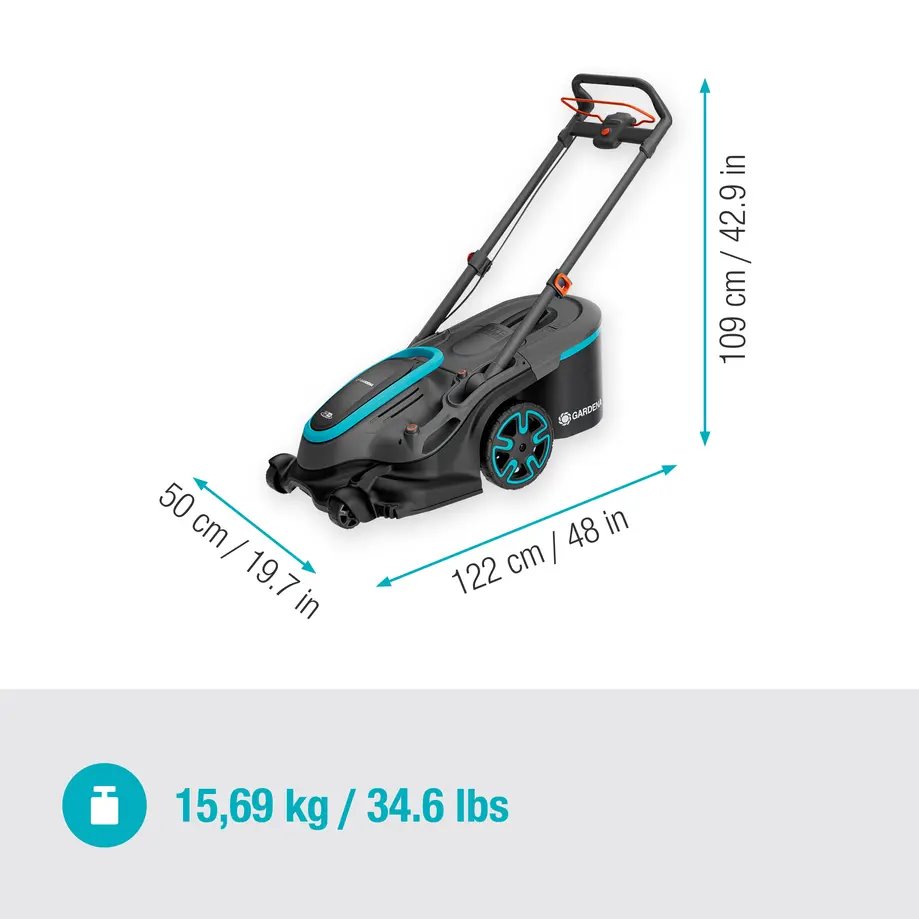 Gardena 14646-55 Akumulátorová sekačka PowerMax Duo 46/36V P4A - bez akumulátoru