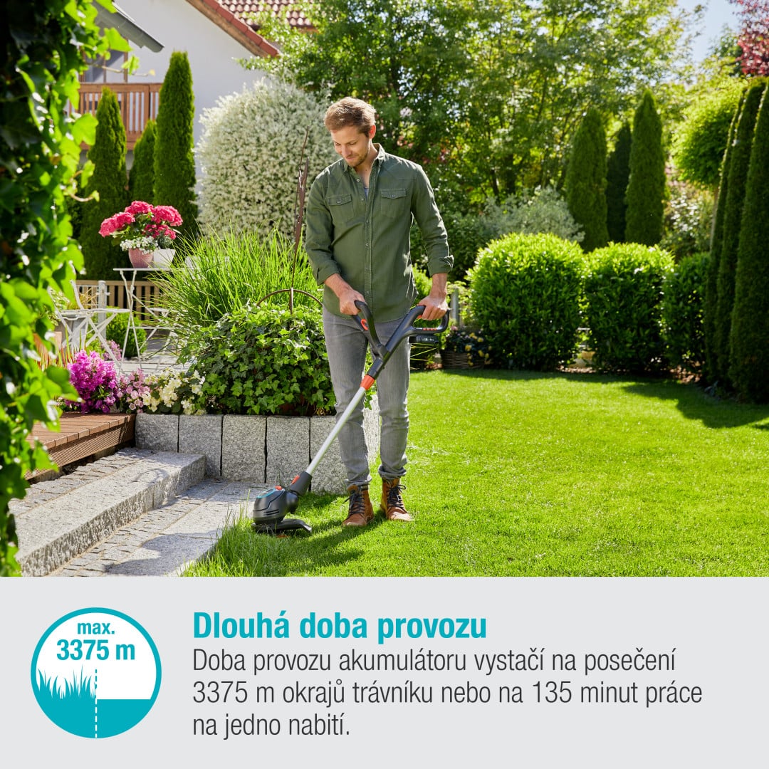 Gardena 14701-20 Aku trimmer ComfortCut 23/18V P4A - sada