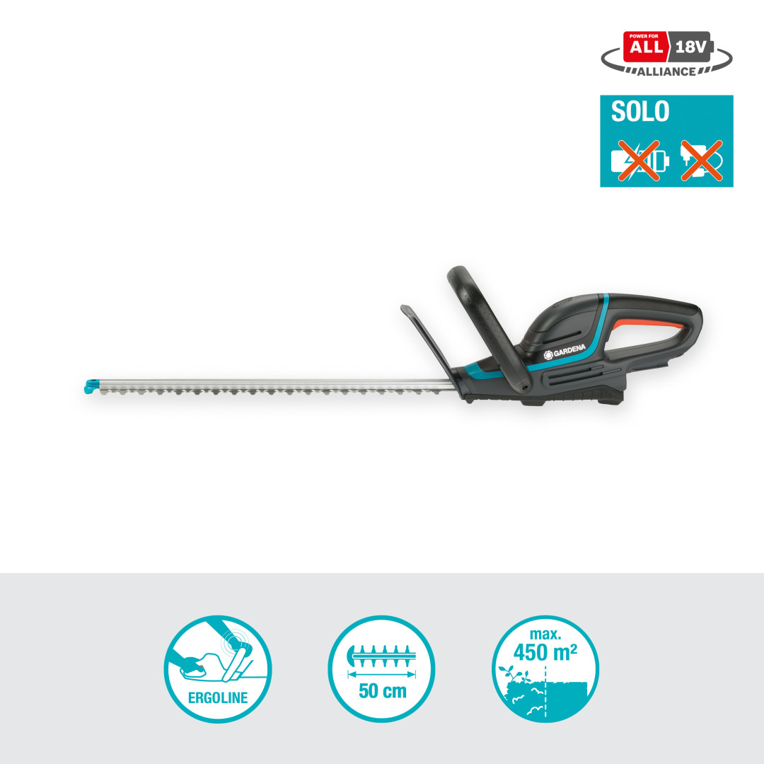 Gardena 14730-55 Akumulátorové nožnice na živý plot ComfCut 50/18V P4A solo