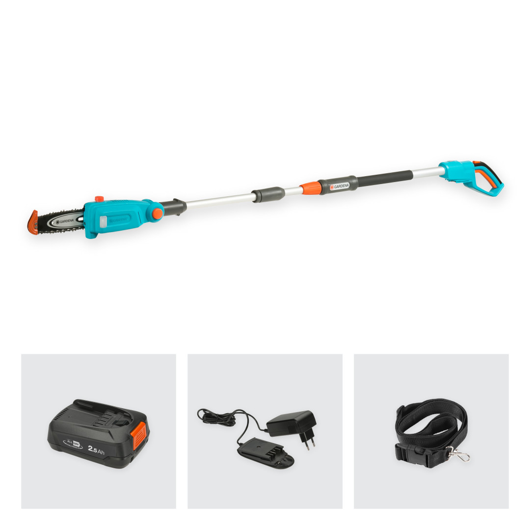 Gardena 14770-20 Akumulátorová teleskopická vyvetvovacia píla TCS 20/18V P4A - sada
