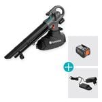 Gardena 14895-20 Akumulátorový vysávač/fúkač PowerJetCollect 18V P4A - sada