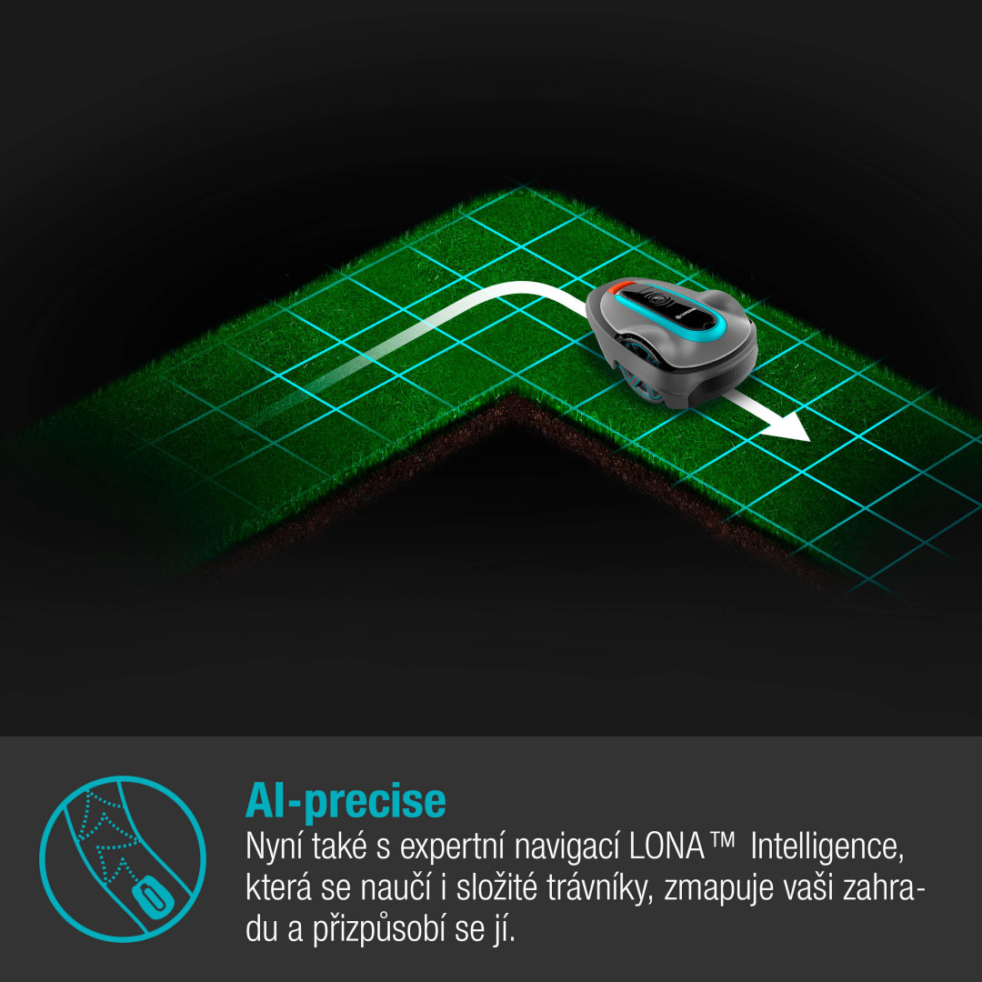 Gardena 19602-72 Robotická sekačka smart SILENO city 500m2