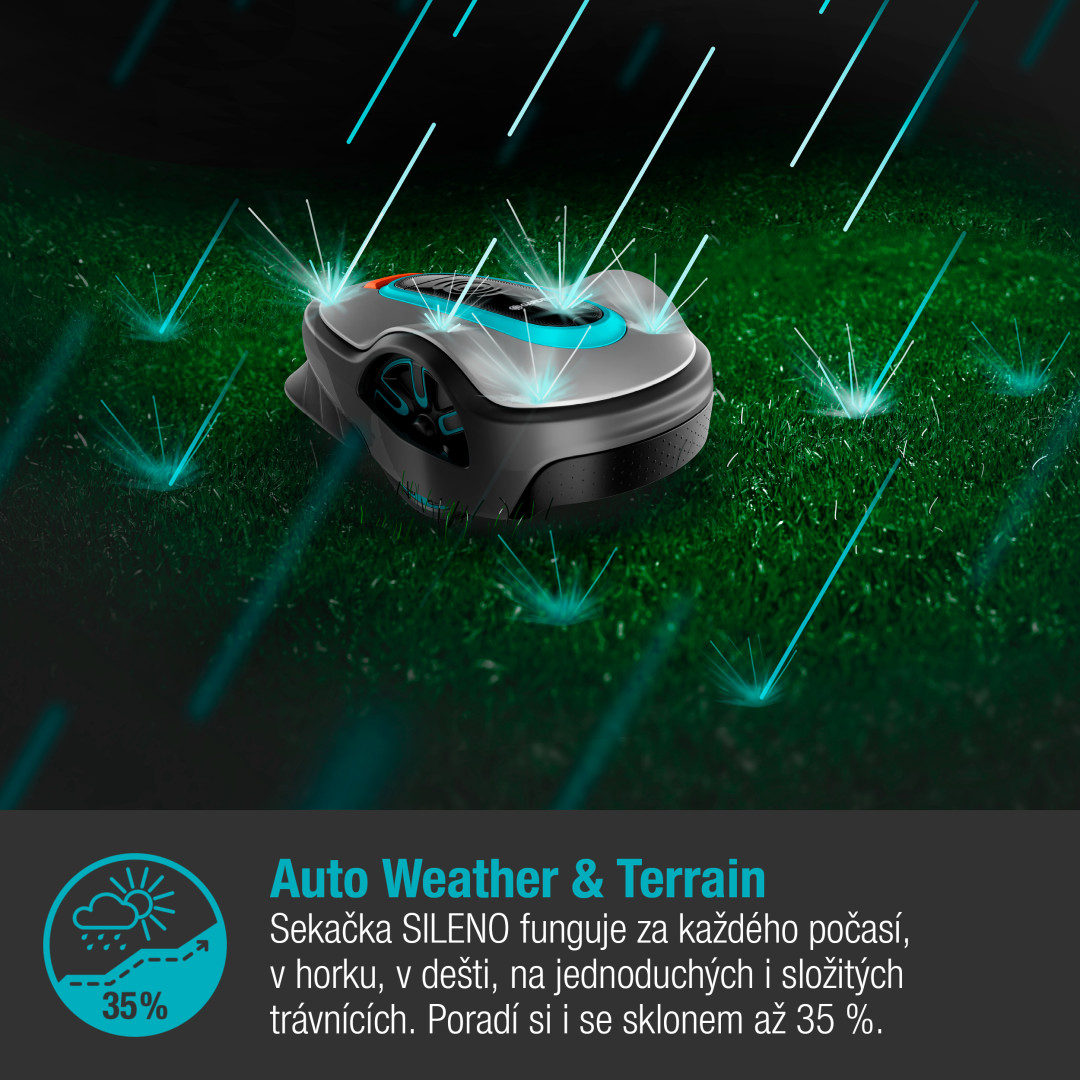 Gardena 19704-72 Robotická sekačka smart SILENO life 1500m2