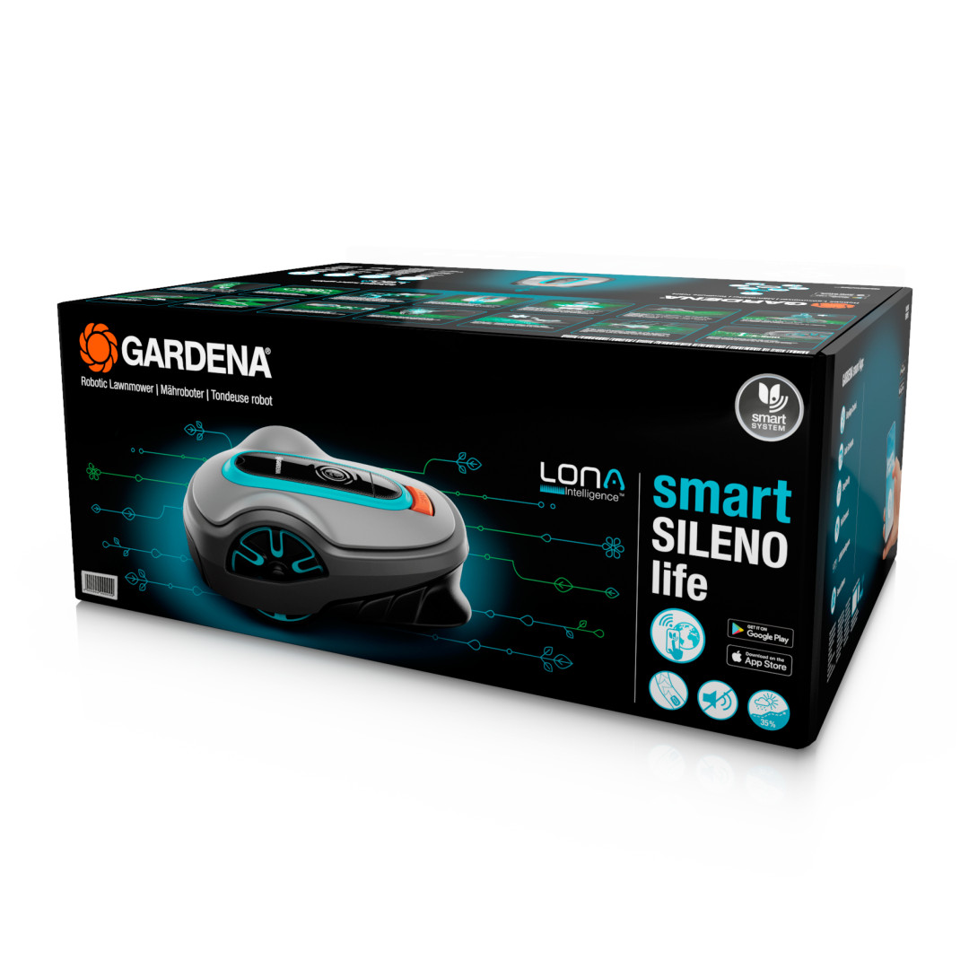 Gardena 19704-72 Robotická sekačka smart SILENO life 1500m2