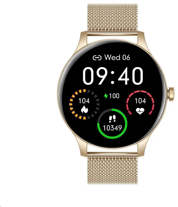 Garett Smartwatch Classy zlatá, ocel