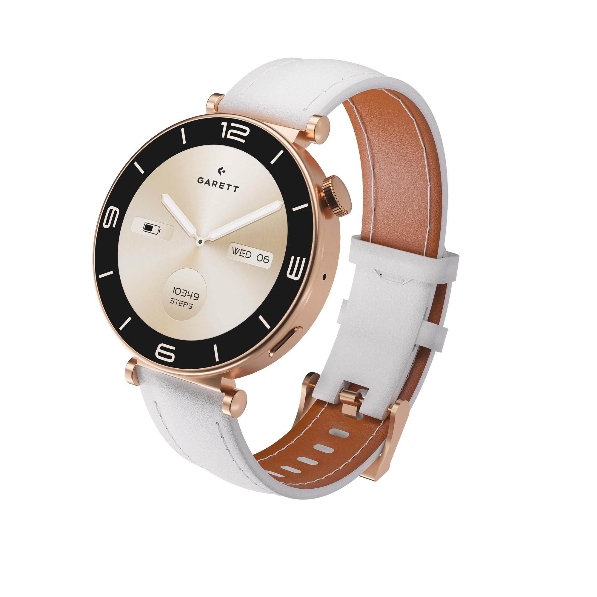 Garett Smartwatch ROSE gold, masívna oceľ