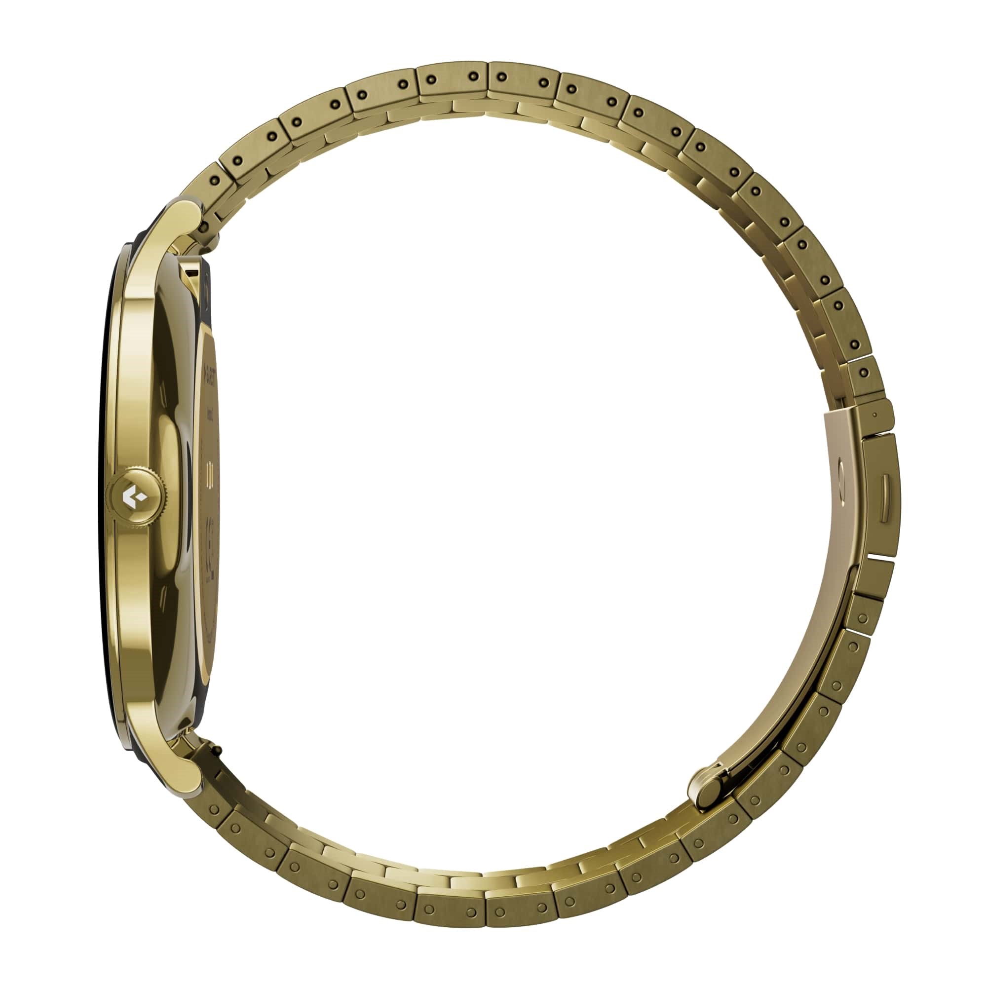 Garett Smartwatch Verona 2 zlatá, gold SOLID steel