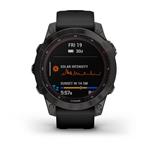 Garmin fenix 7 PRE Sapphire Solar, Titan Carbon Gray / Black Band 010-02540-21