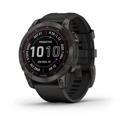 Garmin fenix 7 Sapphire Solar, Titan Black  / Black Band