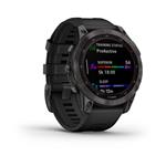 Garmin fenix 7 Sapphire Solar, Titan Carbon Gray / Black Band