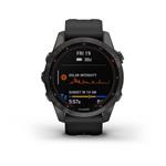Garmin fenix 7S PRO Sapphire Solar, Titan Carbon Gray / Black Band
