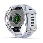 Garmin fenix 8 – 43 mm, AMOLED, SIlver/Whitestone, silikonový řemínek