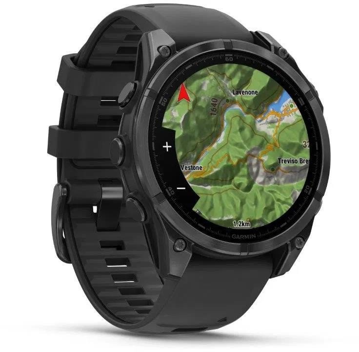 Garmin fenix 8 – 47 mm, AMOLED, SIate Grey, silikonový řemínek