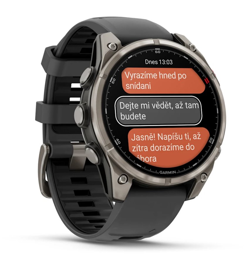 Garmin fenix 8 Pro – 47 mm, AMOLED Saphire,Titanium, černá