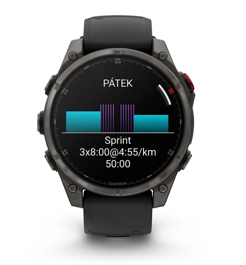 Garmin fenix 8 Pro – 51 mm, AMOLED Sapphire, titan, černá