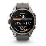 Garmin fenix® 9 – 43 mm, AMOLED, Titanium - Pebble Gray