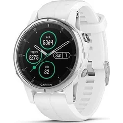 Garmin fenix5S Plus Sapphire White, White Band