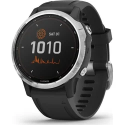 Garmin fenix6S Solar, Silver/Black Band 010-02409-00 - Wearables