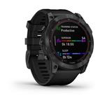 Garmin fenix7X Solar, sivý/čierny silikónový remienok (bez mapy TOPO)