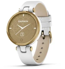 Garmin Lily™ - Classic Edition, luneta vo farbe Light Gold, telo White, remienok z talianskej koža 010-02384-B3