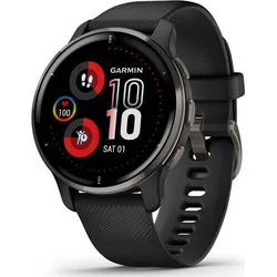 Garmin Venu 2 Plus, nerezová luneta Slate, púzdro a silikónový remienok Black 010-02496-11